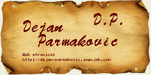 Dejan Parmaković vizit kartica